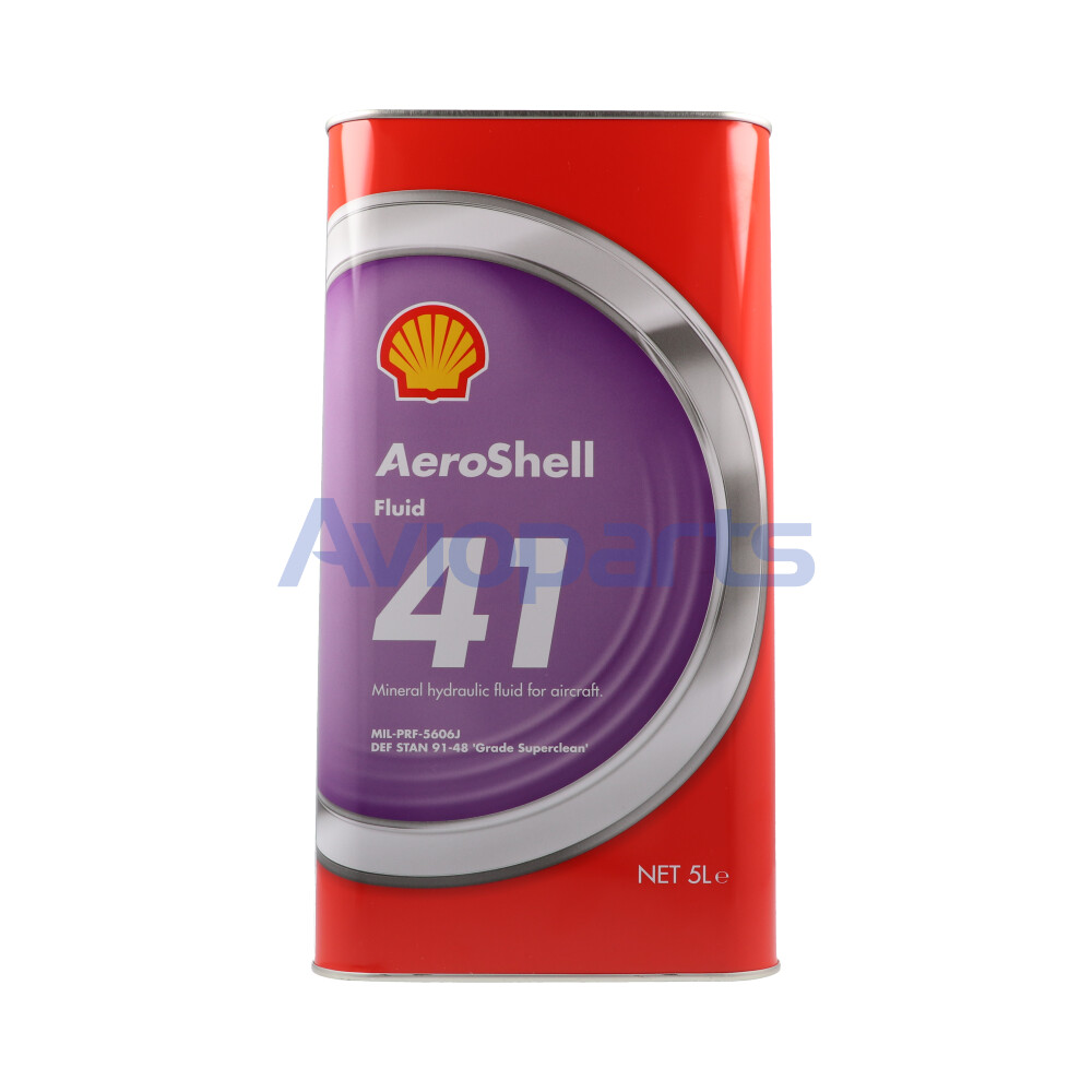 AEROSHELL FLUID 41  HYDRAULIC OIL , CAN  5 LT //  MIL-PRF-5606H & H-515